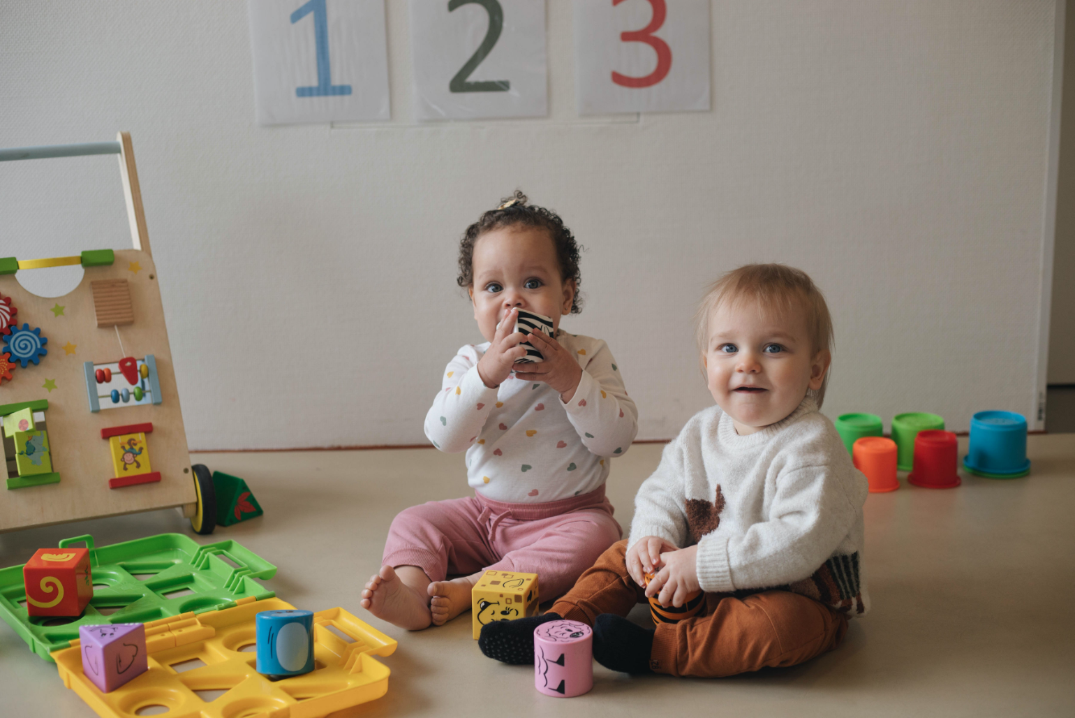 Lachende kinderen